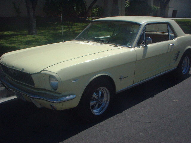 1966 Yellow Ford Mustang Coupe