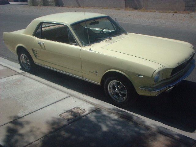 1966 Yellow Ford Mustang Coupe