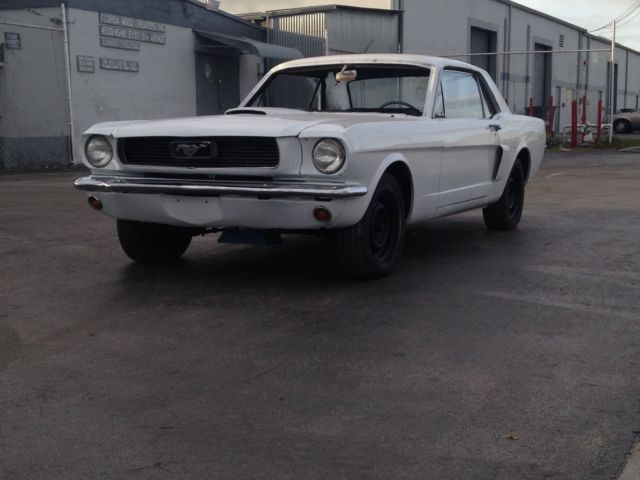 1966 White Ford Mustang Coupe