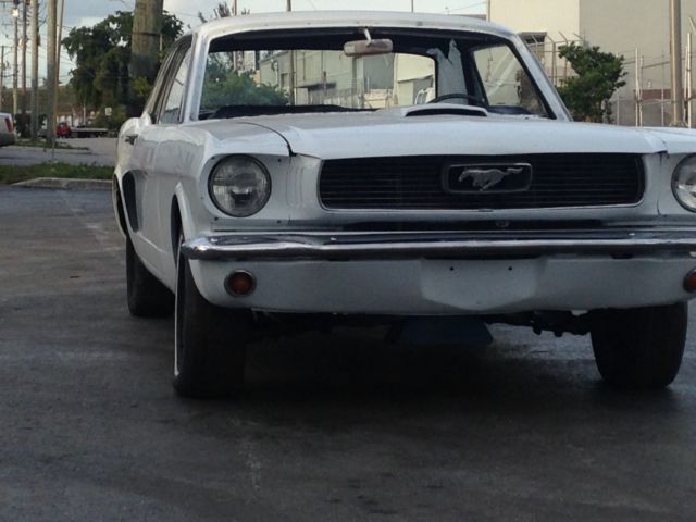 1966 White Ford Mustang Coupe
