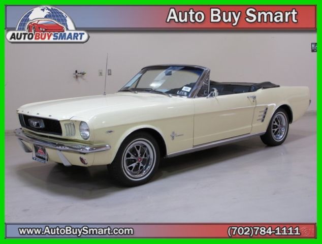 1966 Yellow Ford Mustang