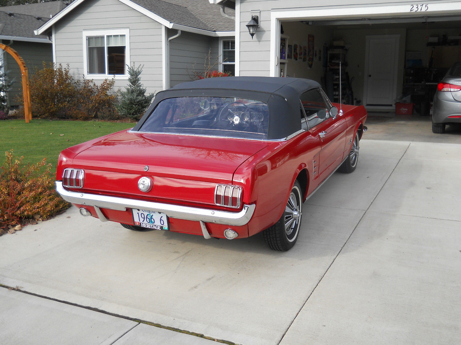 1966 Green Ford Mustang Convertible