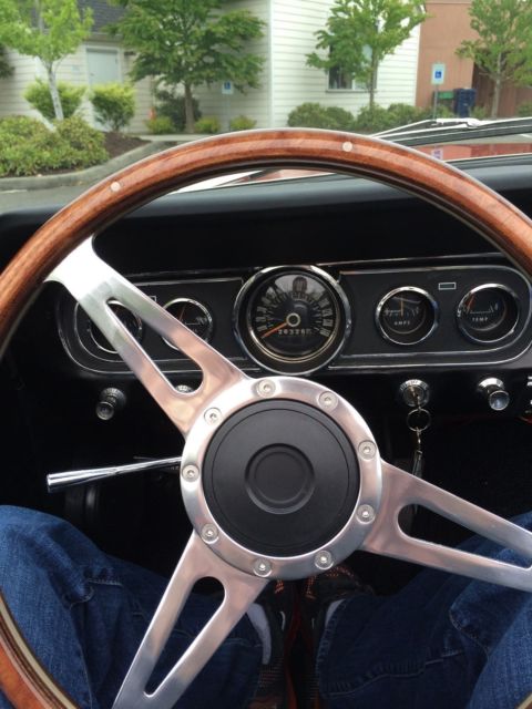 1966 Red Ford Mustang Convertible
