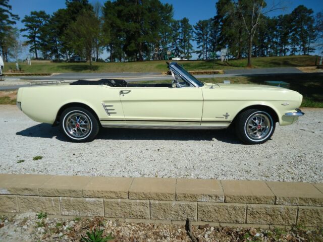 1966 Springtime Yellow Ford Mustang Convertible