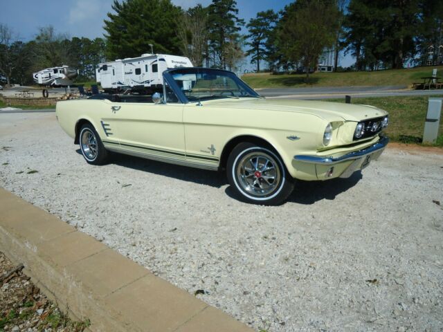 1966 Springtime Yellow Ford Mustang Convertible