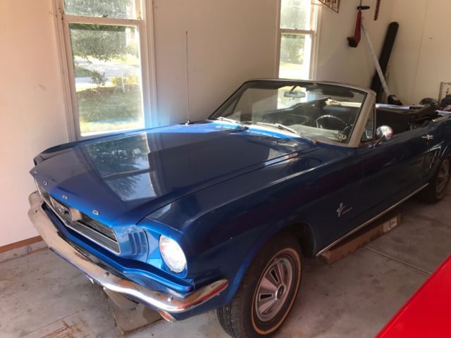 1966 Blue Ford Mustang Convertible