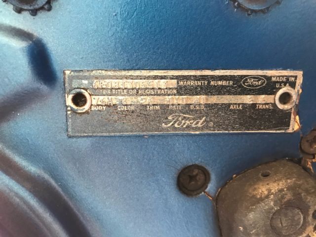 1966 Blue Ford Mustang Convertible