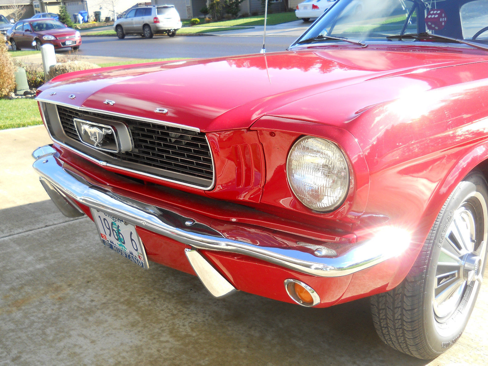 1966 Green Ford Mustang Convertible