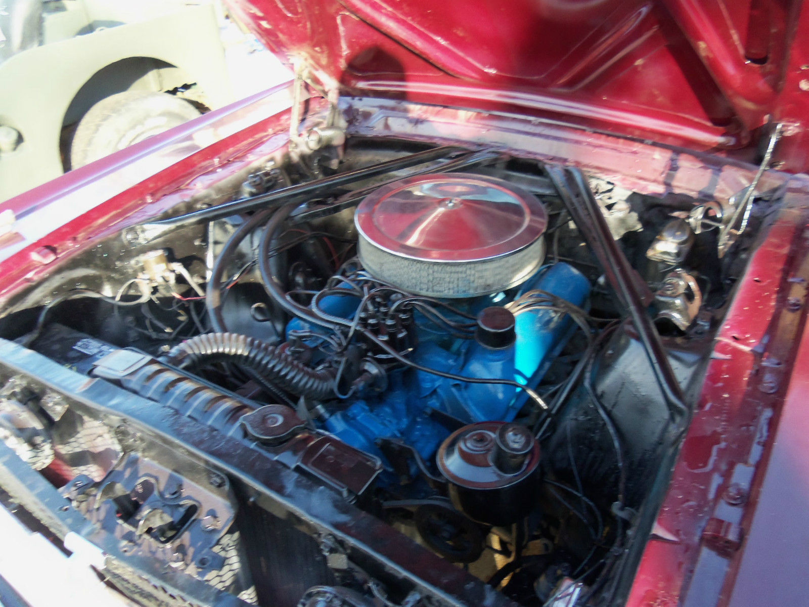 1966 Burgundy Ford Mustang Convertible