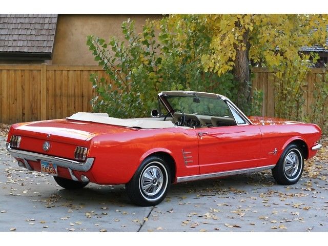1966 Red Ford Mustang Convertible