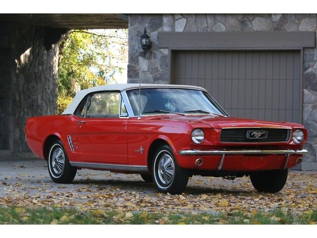 1966 Red Ford Mustang Convertible