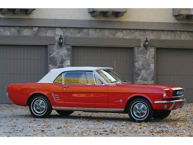 1966 Red Ford Mustang Convertible