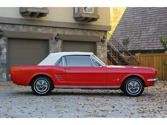 1966 Red Ford Mustang Convertible