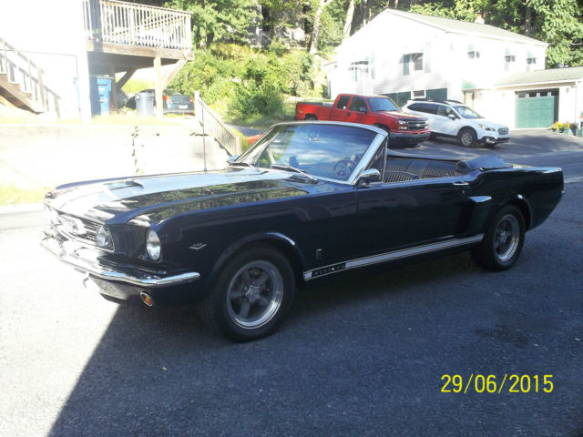 1966 Blue Ford Mustang Convertible
