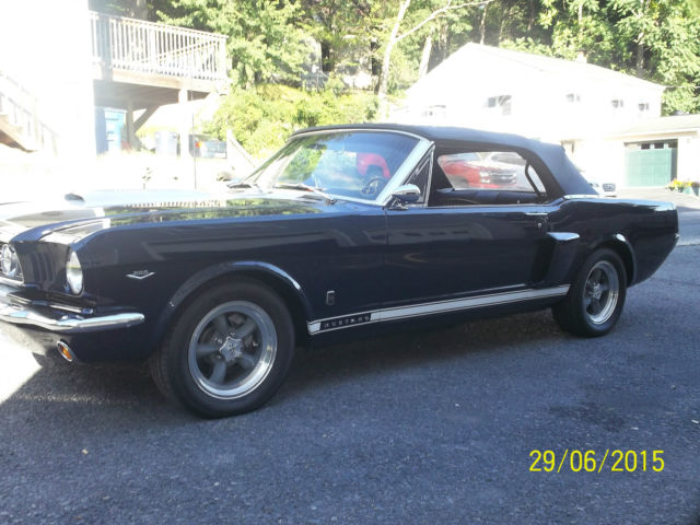 1966 Blue Ford Mustang Convertible