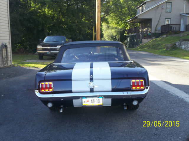 1966 Blue Ford Mustang Convertible