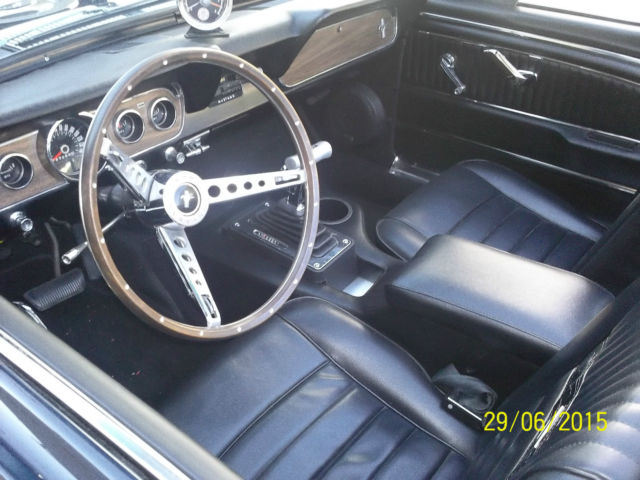 1966 Blue Ford Mustang Convertible