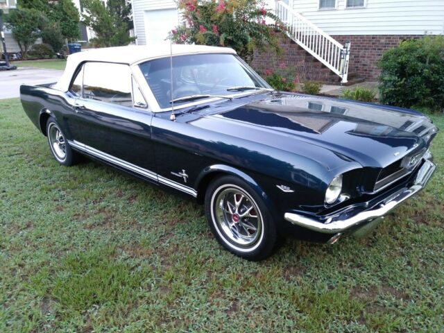 1966 Blue Ford Mustang Convertible