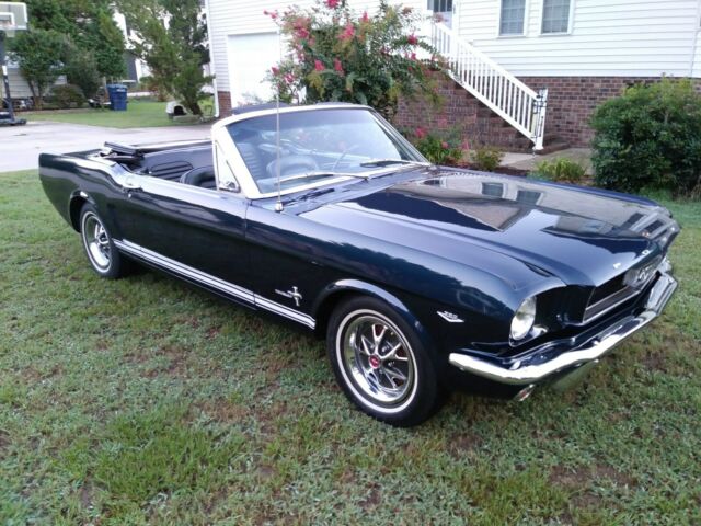 1966 Blue Ford Mustang Convertible