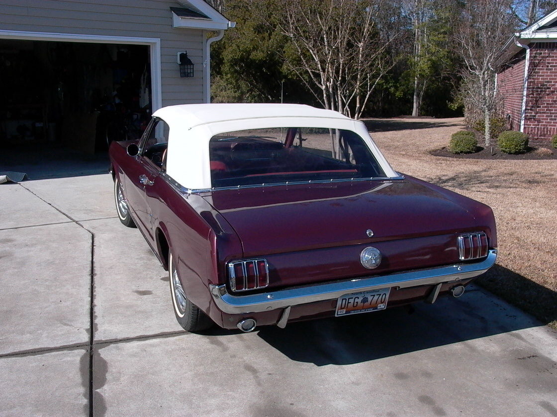 1966 Burgundy Metallic Ford Mustang Convertible
