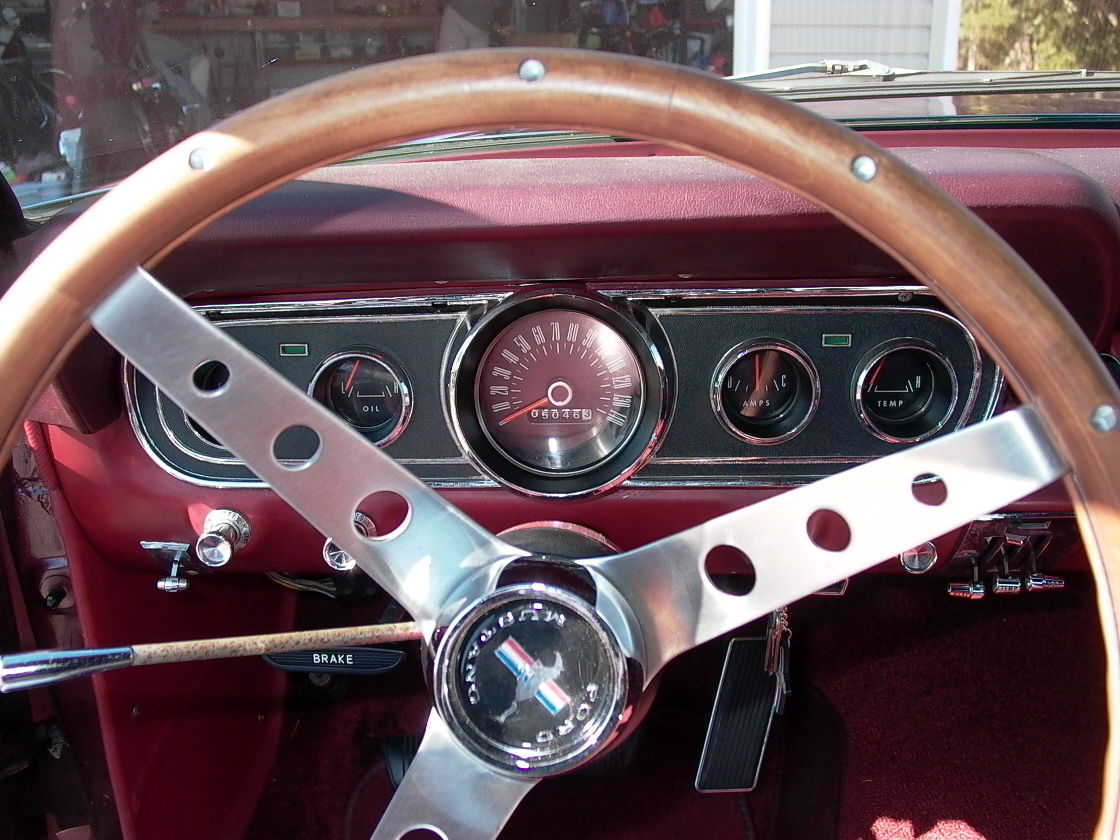 1966 Burgundy Metallic Ford Mustang Convertible