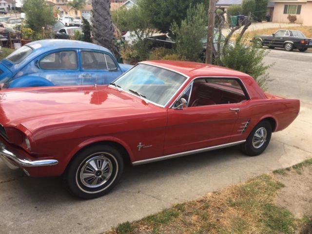 1966 Red Ford Mustang Coupe