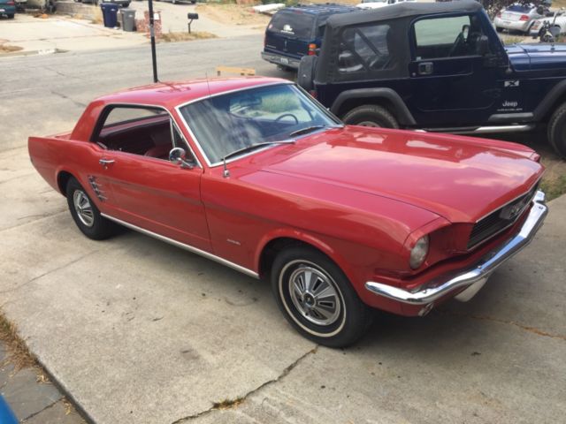 1966 Red Ford Mustang Coupe