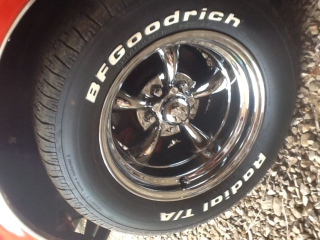 1966 signal flare red Ford Mustang coupe