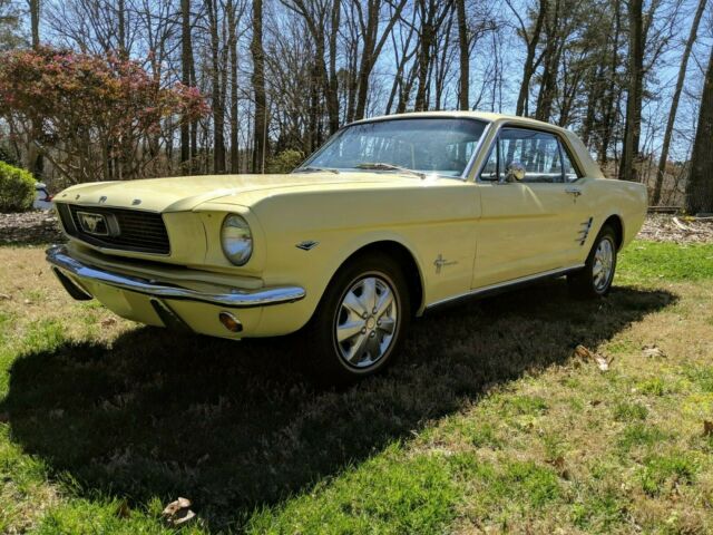 1966 Yellow Ford Mustang Coupe