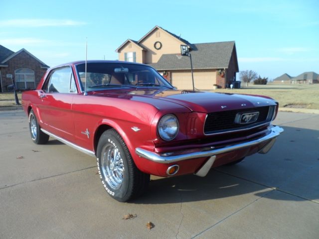 1966 Burgundy Ford Mustang Coupe
