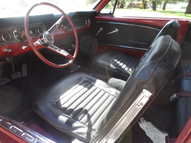 1966 Burgundy Ford Mustang Coupe
