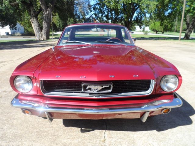 1966 Burgundy Ford Mustang Coupe