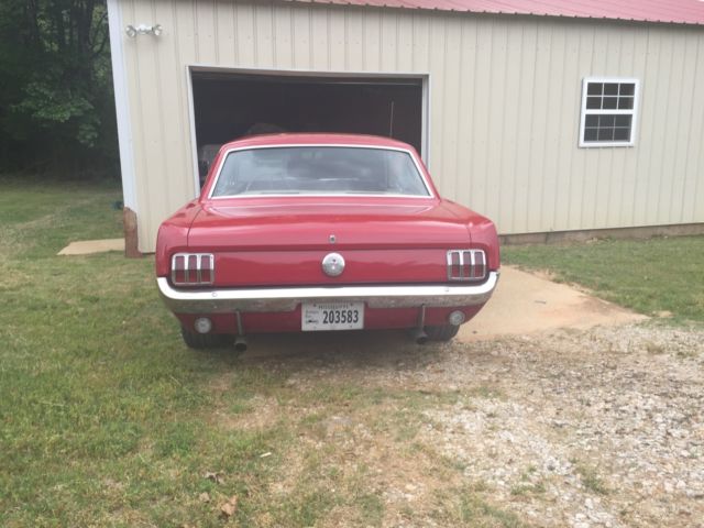 1966 Red Ford Mustang Coupe