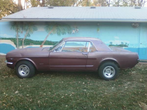 1966 Burgundy Ford Mustang Coupe