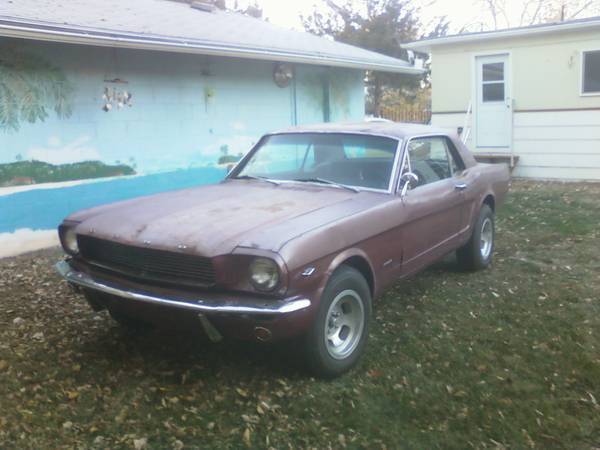 1966 Burgundy Ford Mustang Coupe