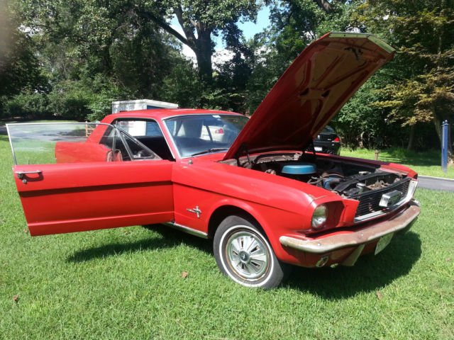 1966 Red Ford Mustang Coupe