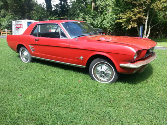 1966 Red Ford Mustang Coupe