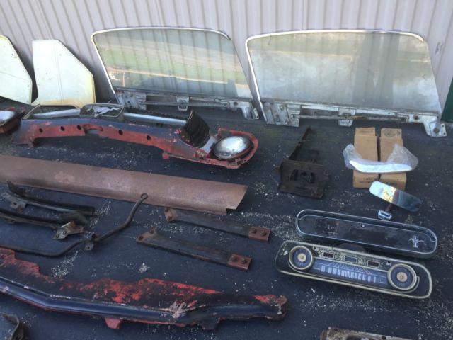 1966 White Ford Mustang