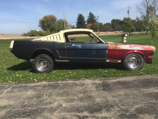 1966 White Ford Mustang