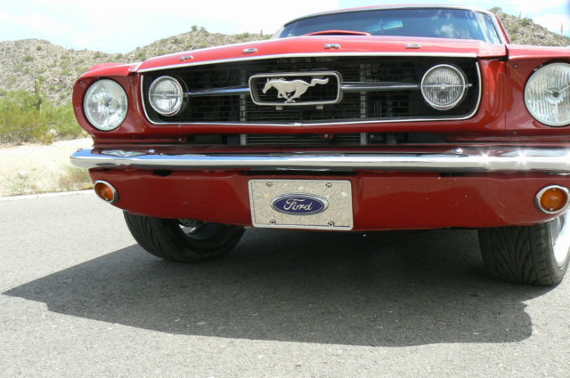 1966 Red Ford Mustang coupe