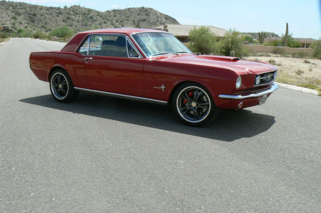 1966 Red Ford Mustang coupe