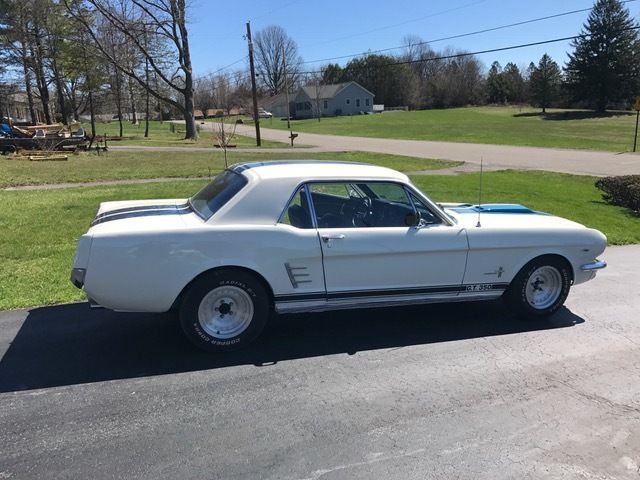 1966 White Ford Mustang Coupe