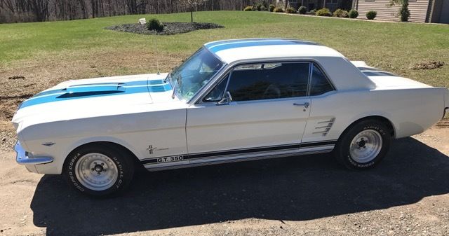 1966 White Ford Mustang Coupe