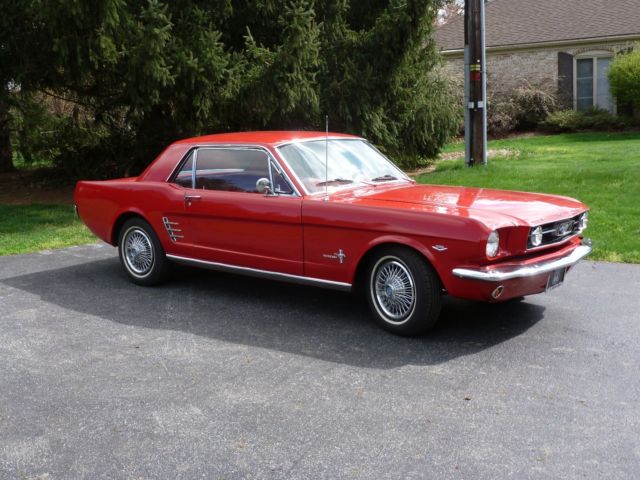 1966 Red Ford Mustang Coupe