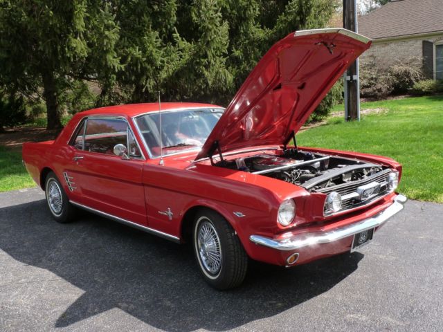 1966 Red Ford Mustang Coupe