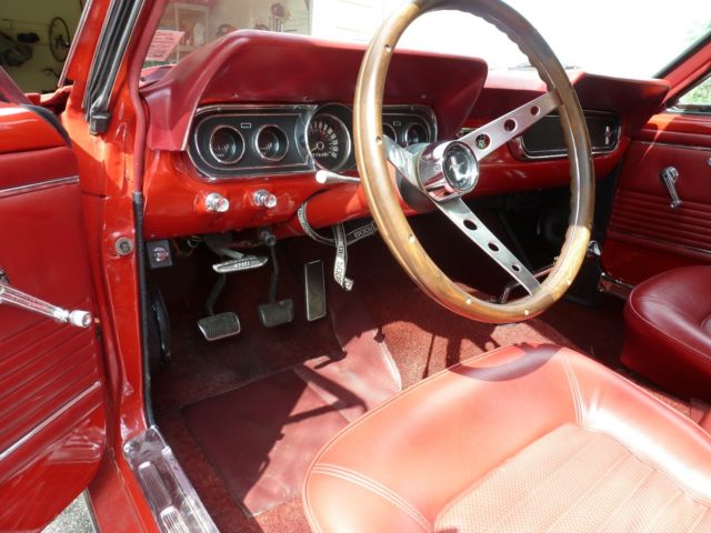 1966 Red Ford Mustang Coupe