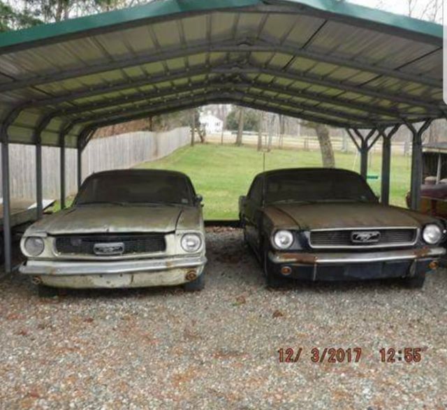 1966 white Ford Mustang