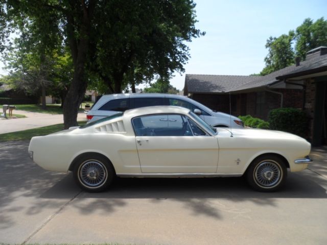 1966 White Ford Mustang Fastback
