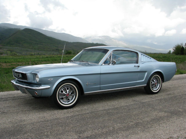 1966 Blue Ford Mustang