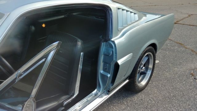 1966 Silver with black strips Ford Mustang Fastback